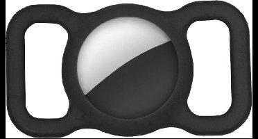 Scoby - Hoesje geschikt voor AirTag - Siliconen Hoesje - Halsband Accessoire - AirTag Case - Universeel - Zwart