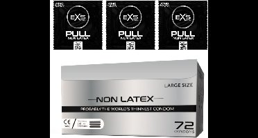 EXS Pull On Large - 72 latexvrije condooms met pull-on strip