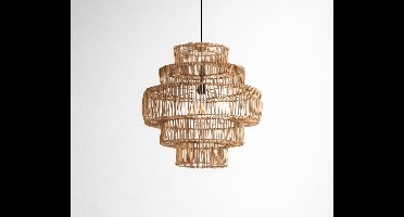 Groenovatie Rotan / Rieten Hanglamp - Handgemaakt - Naturel - ⌀50 cm