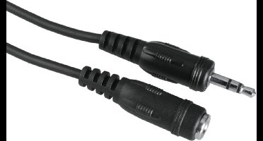Hama Audiokabel 3,5-mm-jack/koppeling, stereo, 5 m