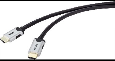 SpeaKa Professional SP-9063172 HDMI-kabel HDMI Aansluitkabel HDMI-A-stekker, HDMI-A-stekker 2.00 m Zwart 8K UHD