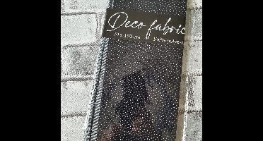 Deco Stof, 100% Polyester, quilten, patchwork, embroidery, 70 x 100 cm, Patroon zwart met spikkels