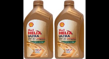 Shell Aanbieding: 2 X Helix Ultra Professional AB-L 0W30 1L