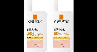 La Roche-Posay Anthelios UVMUNE 400 Getinte Fluide - Gevoelige Huid SPF50+ - Zonnebescherming voor het gezicht - Voordeelbundel 2x 50ml