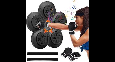 DailySupplies® Boxing Machine - Boksbal - Bokszak met Muziek - Zwart