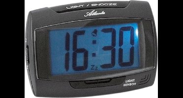 Atlanta 1669/4 antraciet Kwartswekker met lichtsensor