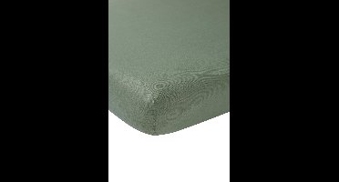 Meyco Baby Uni hoeslaken juniorbed - forest green - 70x140/150cm
