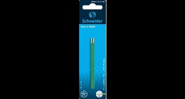 Schneider balpenvulling - voor balpen Take 4 - 2 stuks - groen - S-77294