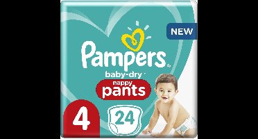 Pampers Baby-Dry Pants Maat 4 (9kg-15kg) - 24 Luierbroekjes