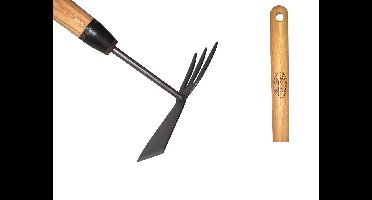 De Wit Junior dubbele hak met essen steel 75 cm en dubbele werkzijde