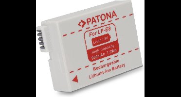 PATONA Battery CANON LP-E8 LPE8 EOS 550D EOS 600D EOS 550-D EOS 600-D