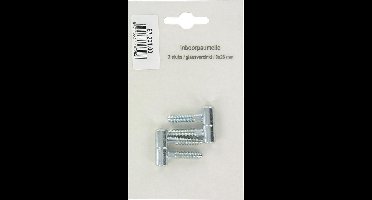 STARX glansverzinkte inboorpaumelle 9 x 26 mm, blister met 2 stuks