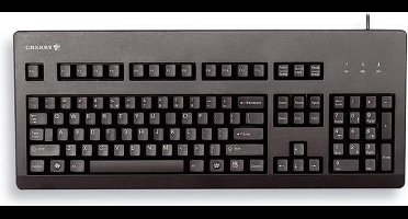 Cherry G80-3000, USB (PS/2 über Adapter) Tastatur, schwarz