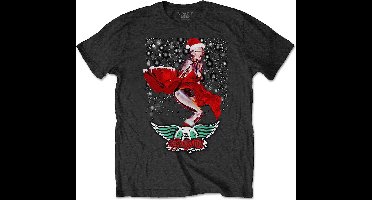 Aerosmith - Robo Santa Heren T-shirt - 2XL - Zwart