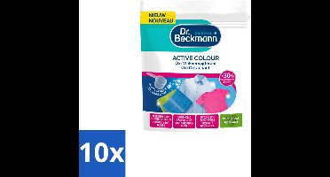 10 x Dr. Beckmann – Active Colour Oxi – Vlekverwijderaar – 400 g - Voordeelverpakking - 10 stuks