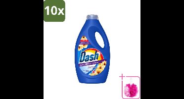 10 x Dash - Lenor Collectie - Vloeibaar Wasmiddel - Witte en Gekleurde Was - Amber & Orchidee - 26 Wasbeurten - Bulkverpakking - Vloeibaar wasmiddel - Douchemop - Frisheid