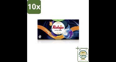 10 x Robijn – 3-in-1 Wascapsules – Black Velvet - 26 Capsules - Wasstrips - Zwarte Was - Donkere Was - Wascapsules - 3-in-1 Wasmiddel - Black Serum