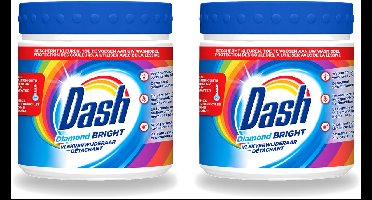 2 x Dash – Vlekverwijderaar – Diamond Bright Kleur – 500 g - Voordeelverpakking - 2 stuks
