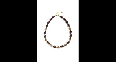 Kralenketting Bruin - Acryl - Yehwang