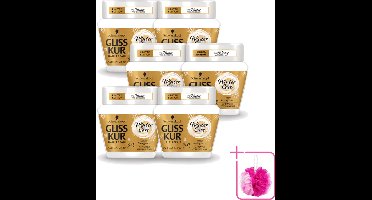 6 x Schwarzkopf - Gliss Kur - Haarverzorging - Winterherstel - 300 g - Bulkverpakking - Haarmasker winter - Douchemop - Winterbeschadigd haar