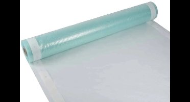 Gaasfolie met spijkerrand – 4 x 8 meter – transparant met groen raster