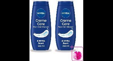 2 x Nivea - Douche Crème - Beschermend - Unieke Nivea Crème Geur - 250 ml - Bulkverpakking - Douchecrème - Douchemop - Huidbescherming