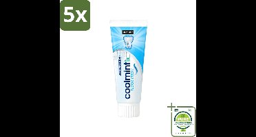 5 x Sence - Freshmint - Tandpasta - Met Fluor - 75 ml - Grootverpakking - Vaatwasstrips - Tandpasta - Fluoride - Frisse Adem - Mondhygiëne - Gaatjes Voorkomen