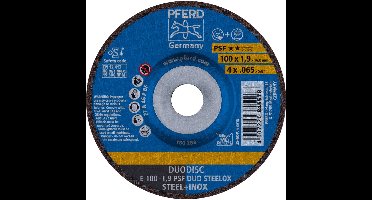 PFERD TOOLS DUODISC E 100-1,9 PSF DUO STEELOX/16