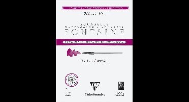 Clairefontaine Fontaine Aquarelpapier Extra Wit Fijne Nerf 300g 31x41cm 12 Vel