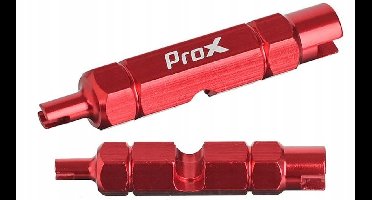 Prox Ventielsleutel Auto/Presta Rood Aluminium