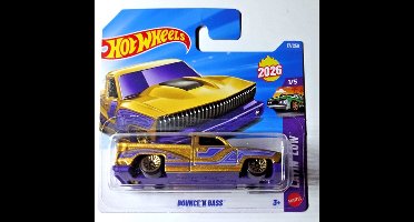 HOT WHEELS BOUNCE'N BASS GOLD PURPER 17/250 LAYIN' LOW 1/5 SHORT CARD 2026