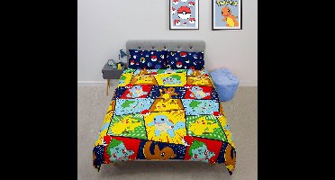 Pokemon Dekbedovertrek - 200x200cm - Tweepersoons met 2 kussenslopen - Pokémon Dekbed