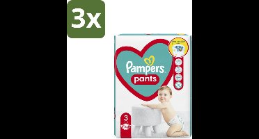 3 x Pampers – Luierbroekjes – Baby-Dry Pants Maat 3 (6-11 kg) – 76 Luiers - Baby Luier - Baby Luier Broek - Baby Droge Luier - Luier Voor Baby - Luier Maat 3