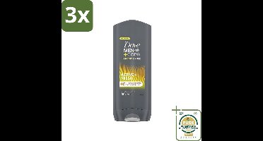 3 x Dove - Douchegel - Men+ Care Active Fresh - Verfrissend en langdurige bescherming - 400 ml - Grootverpakking - Douchegel Mannen - Frisse Geur - Actieve Mannen - Huid Reinigen - PH Neutraal