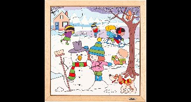 Seizoenspuzzel - winter (9 stukjes) - Educo - Educatief speelgoed