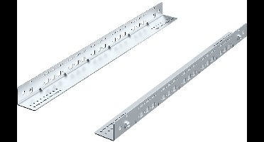 Rittal 5501.450 19 inch Rails voor patchkast 1 HE