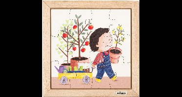 Dubbelzijdige puzzel - de tuin - Educo - Educatief speelgoed