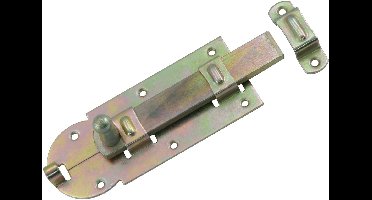 Starx rolschuif - met ronde knop en sluitlus - vlak - 100 mm - geel