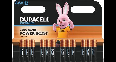 Duracell AAA ultra Optimum batterij alkaline 12-pack