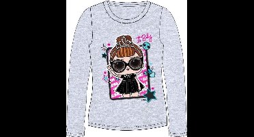 LOL Surprise shirt - grijs - L.O.L. Surprise longsleeve - katoen - maat 98