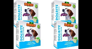 Biofood Snoepje Dogbite Tandverzorging - Hondensnacks - 4 x Naturel 55 stuks
