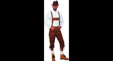 Lederhose elite camel - Maat 64