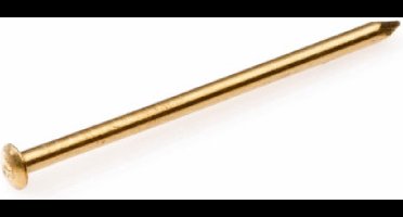 draadnagels messing bombe kop 1,2 x 13mm 30 gram