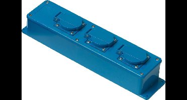 Kabel Verdeelkast Met Klepdeksel Triple Blauw 3 Weg