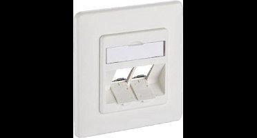 Metz Connect 1309151002-E Netwerkdoos Inbouw (in muur) Inzet met centraalstuk en frame Zonder connectoren 2 poorten