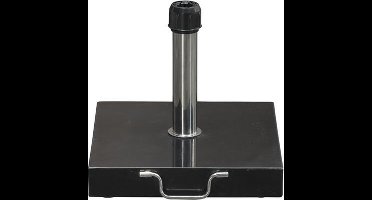 Cosmo granieten parasolvoet - 30 kg - zwart gepolijst