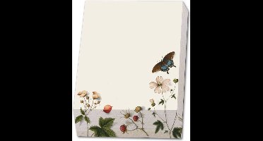 Bekking & Blitz - Memoblok - Memo blocnote - Notitieblok - Kunst - Botanisch - Bloemen - Vlinder - Collage from several artworks - Joseph Jakob von Plenck - The Fitzwilliam MuseumI - Uniek design