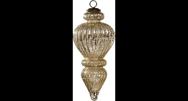 PTMD Santhy Kerstornament -H25 x Ø25 cm - Glas - Goud glanzend