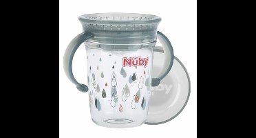 Nuby Wonder Cup Met Handvatten In Tritan 240ml Grijs 6m+