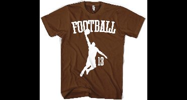 Hybris Footbasket T-shirt bruin